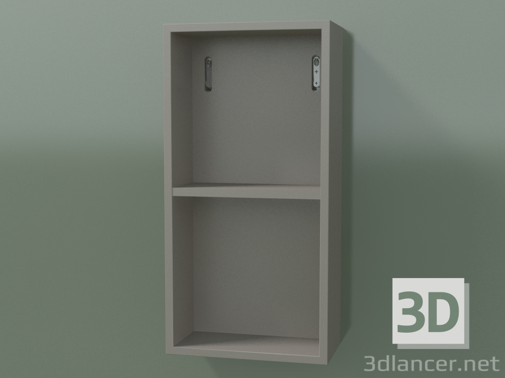 3d model Built-in tall cabinet (8DUADA01, Clay C37, L 24, P 12, H 48 cm) - preview