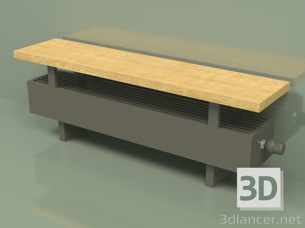 modello 3D Convector - Aura Bench (140x1000x186, RAL 7013) - anteprima