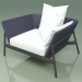 3D Modell Sofa 001 (Metal Smoke, Batyline Blue) - Vorschau