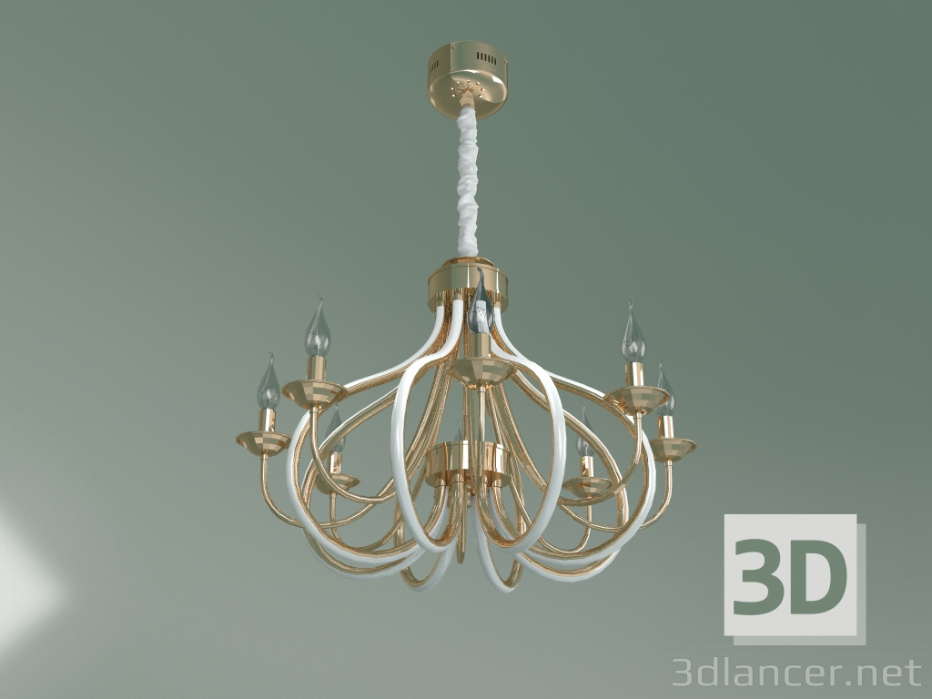 3d model Lámpara colgante 420-8 - vista previa