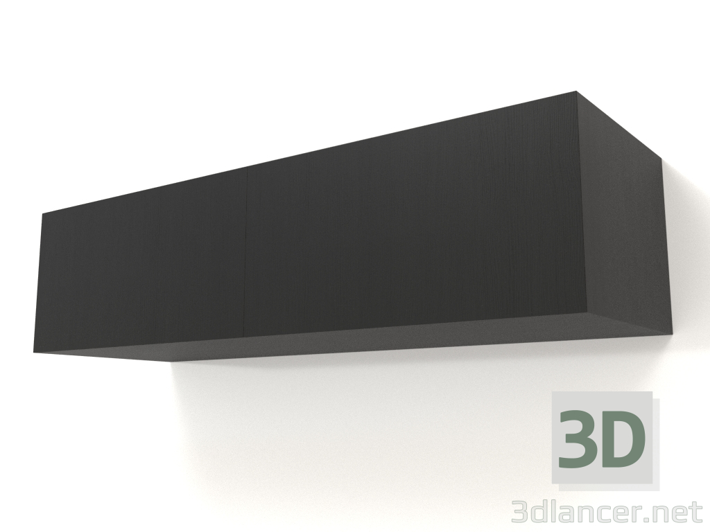 Modelo 3d Prateleira suspensa ST 06 (2 portas, 1000x315x250, madeira preta) - preview