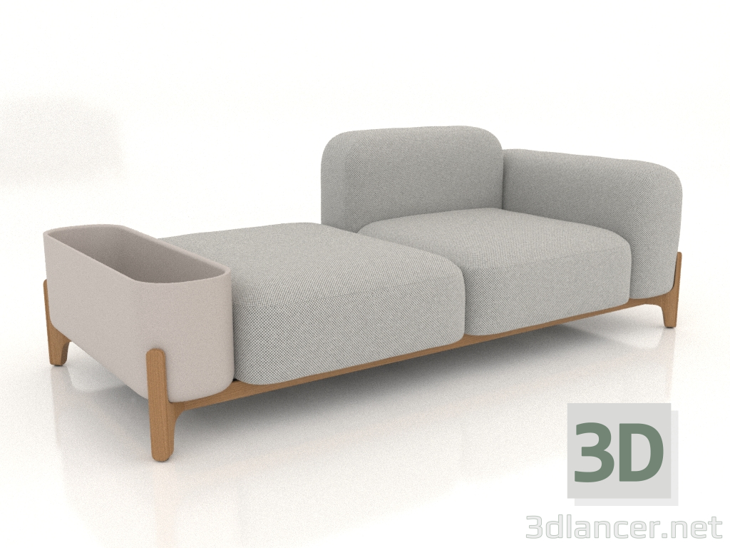 3d model Sofá modular (composición 06) - vista previa