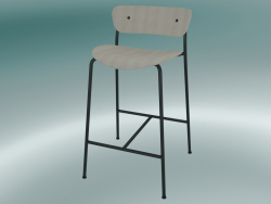 Bar stool Pavilion (AV7, H 85cm, 48х50cm, Lacquered oak)