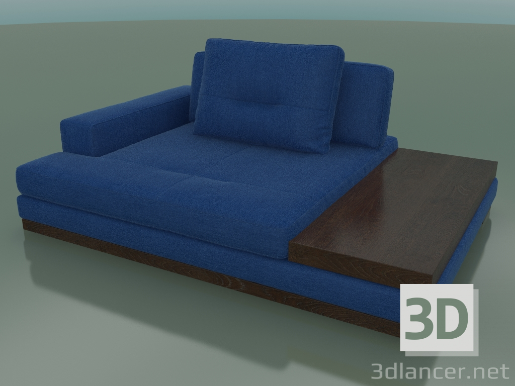 3d model Ermes module with armrest (1960 x 1410, 196ER-141-AL-CTR / W) - preview