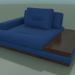 3d model Ermes module with armrest (1960 x 1410, 196ER-141-AL-CTR / W) - preview