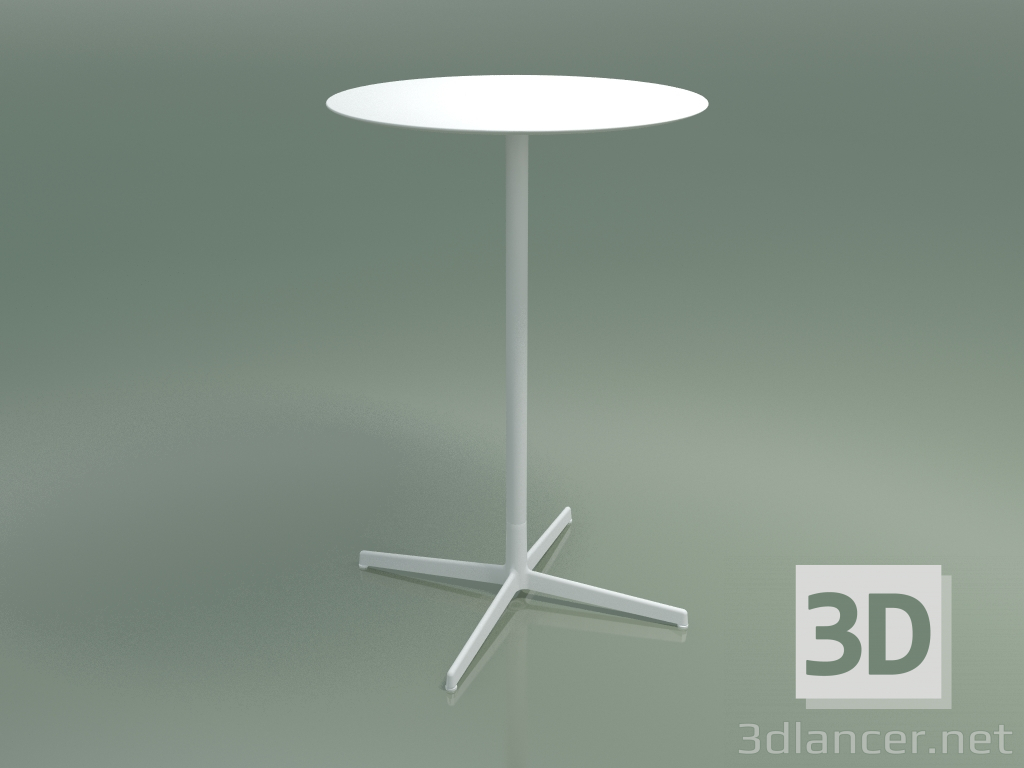 Modelo 3d Mesa redonda 5562 (H 103.5 - Ø 69 cm, branco, V12) - preview