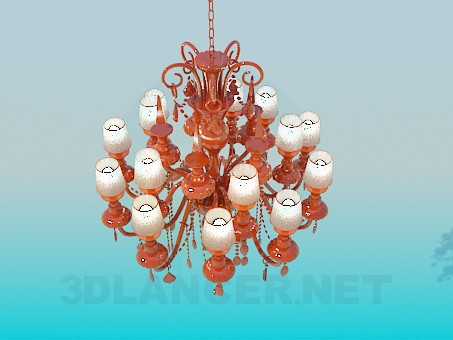 modello 3D Lampadario opulento - anteprima