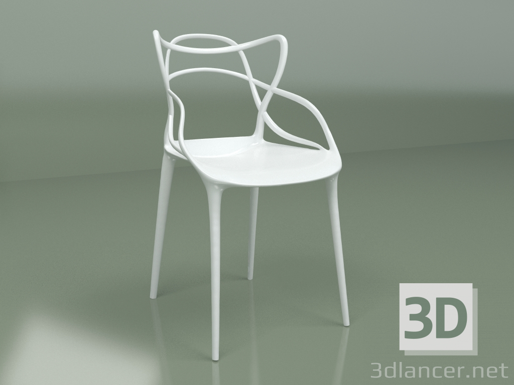 3d model Chair Masters (white) - preview