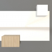 3d model Mirror ZL 07 (753х593, wood white, white) - preview