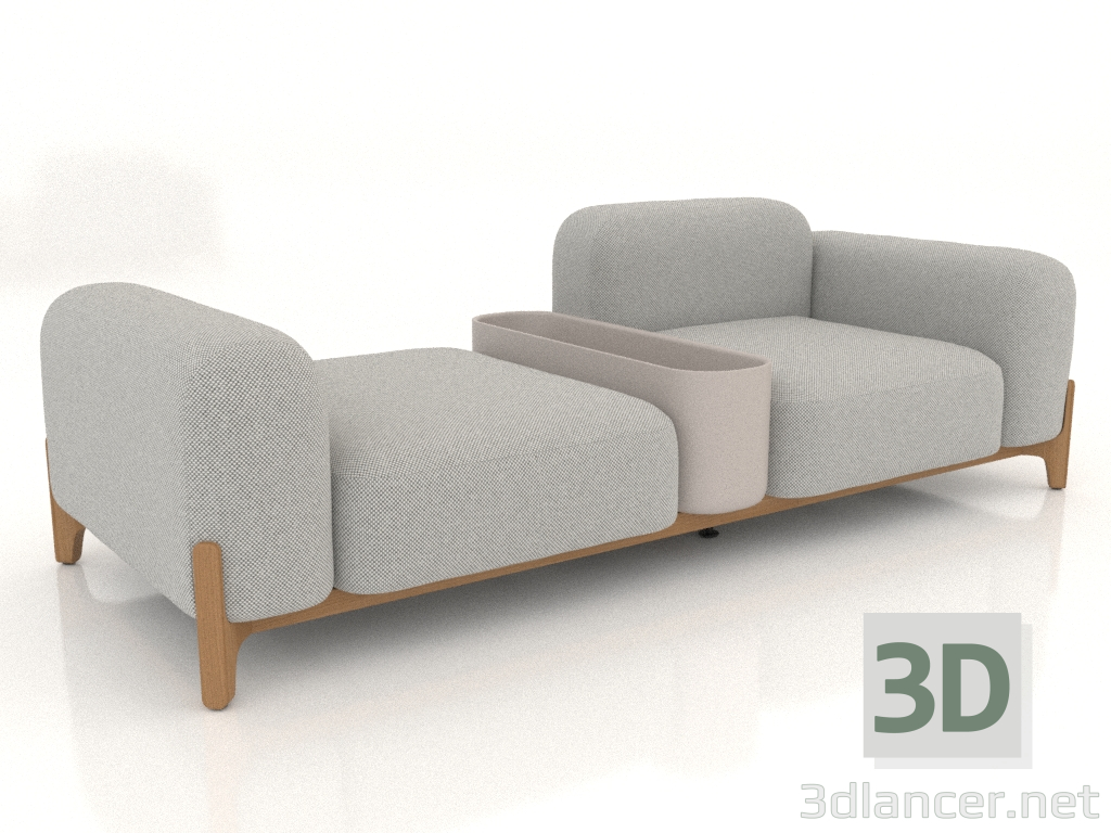 Modelo 3d Sofá modular (composição 07) - preview