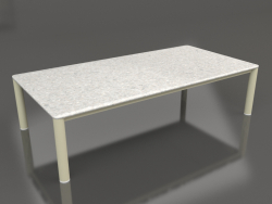 Table basse 70×140 (Or, DEKTON Sirocco)