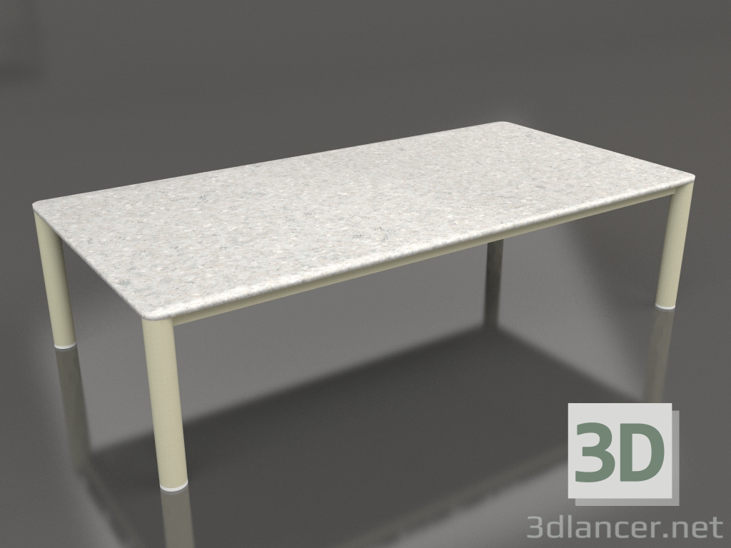 3d model Coffee table 70×140 (Gold, DEKTON Sirocco) - preview