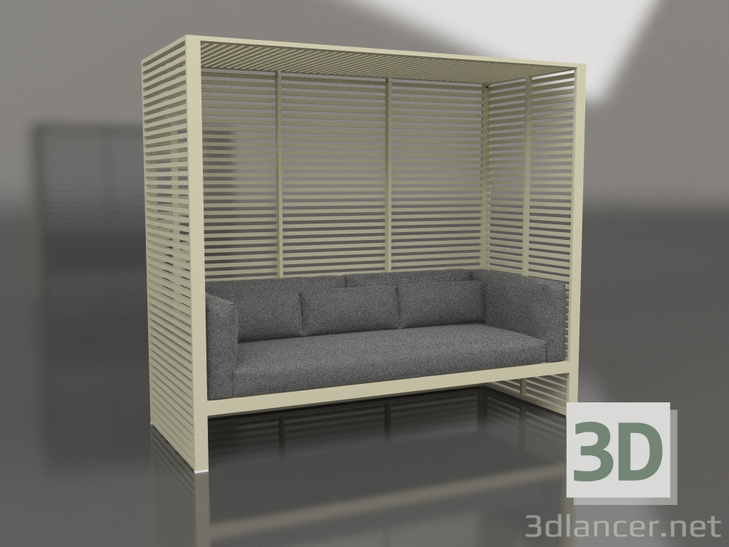 3d model Sofá Al Fresco con estructura de aluminio (Oro) - vista previa