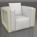 3d model Armchair (Gold) - preview