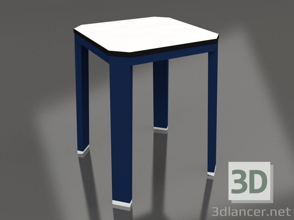 3d model Taburete bajo (Azul noche) - vista previa