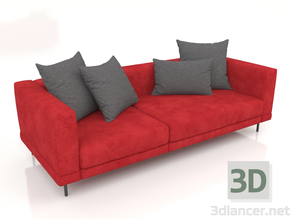 modello 3D Divano Carol-2 asimmetrico (Brunei 23) - anteprima