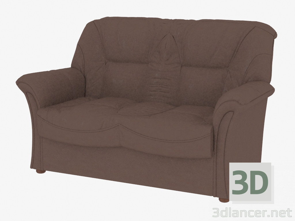 3D Modell Modernes Ledersofa (dx2) - Vorschau