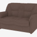 3D Modell Modernes Ledersofa (dx2) - Vorschau