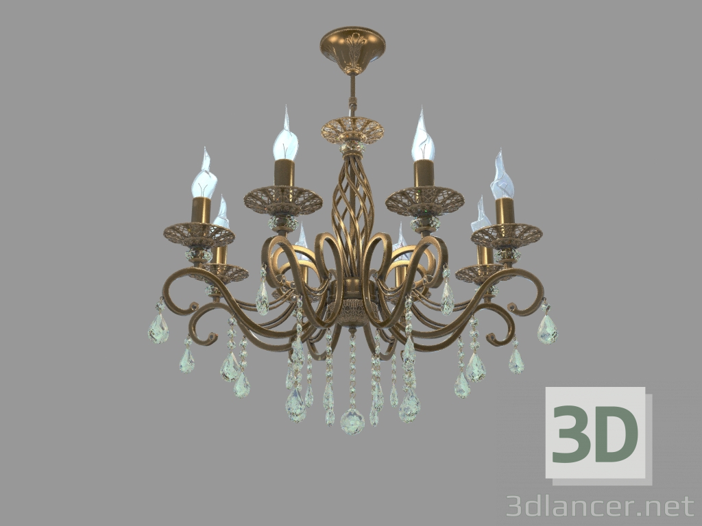 modello 3D Lampadario GRACE (ARM247-08-R) - anteprima