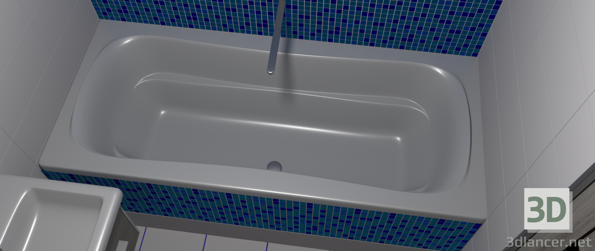 3d model Bath - preview