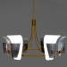 modello 3D di Grande lampadario raro di Arredoluce comprare - rendering