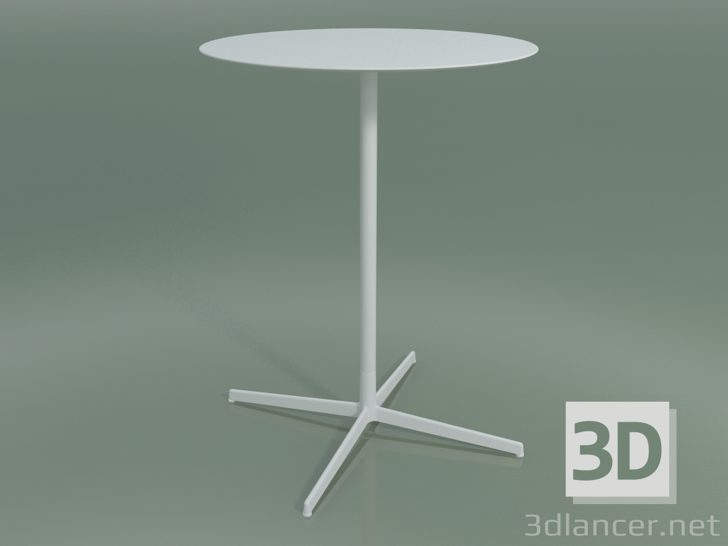 Modelo 3d Mesa redonda 5563 (H 103.5 - Ø 79 cm, Branco, V12) - preview