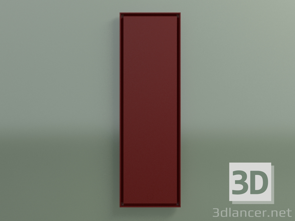 modello 3D Radiatore Face Zero (1600x500, Claret - RAL 3003) - anteprima