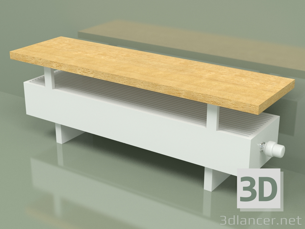 3d модель Конвектор - Aura Bench (140х1000х236, RAL 9016) – превью