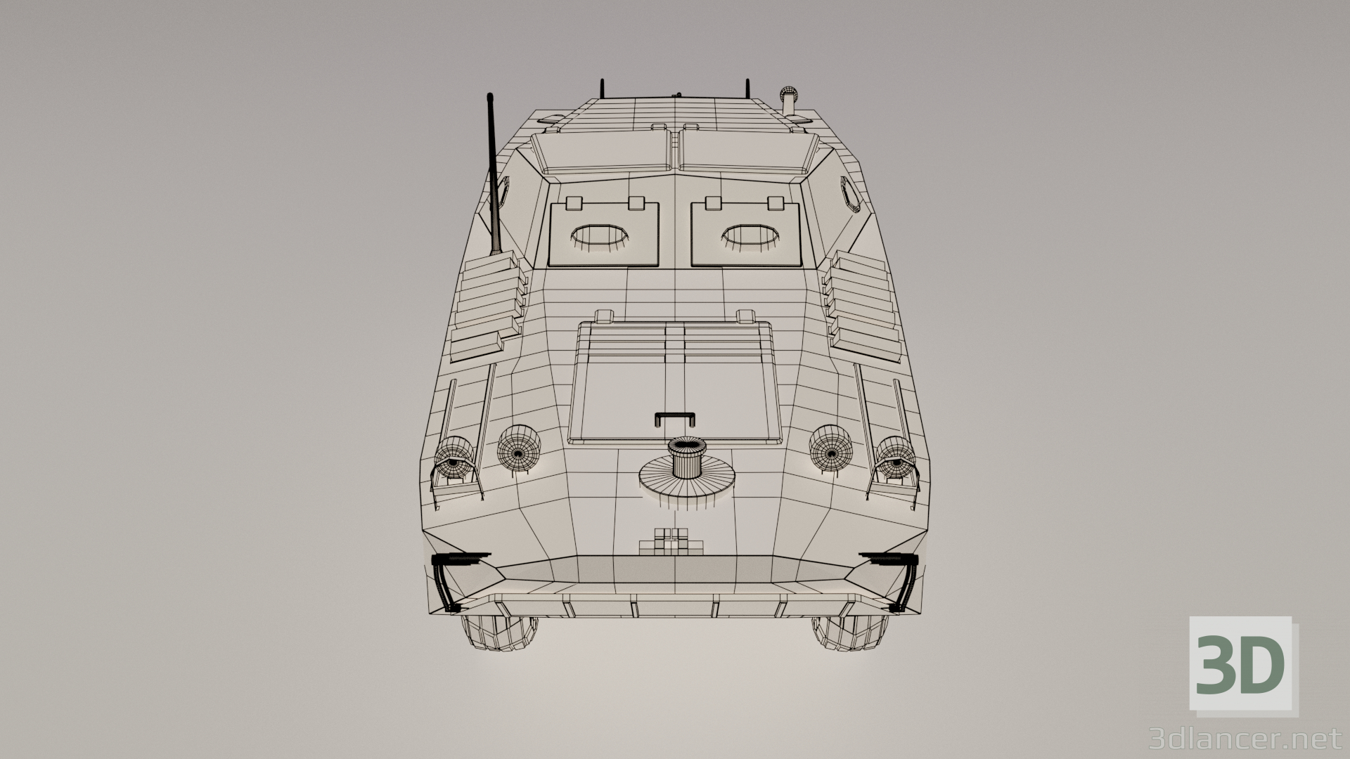 BRDM-1 Miliz von Jugoslawien 3D-Modell kaufen - Rendern