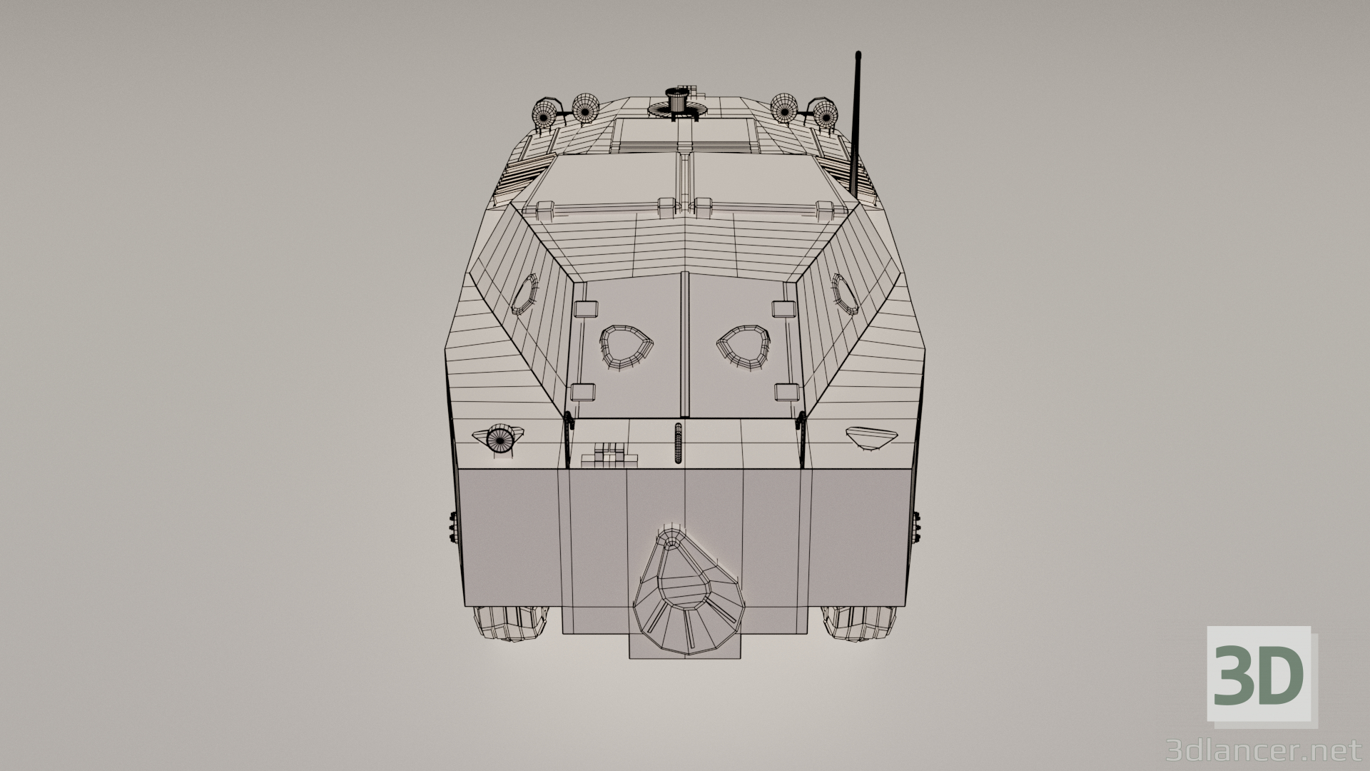 BRDM-1 Miliz von Jugoslawien 3D-Modell kaufen - Rendern