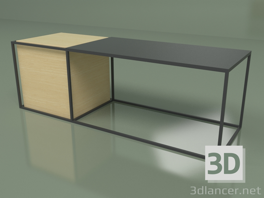 3d model Mesa 03 (negro) - vista previa