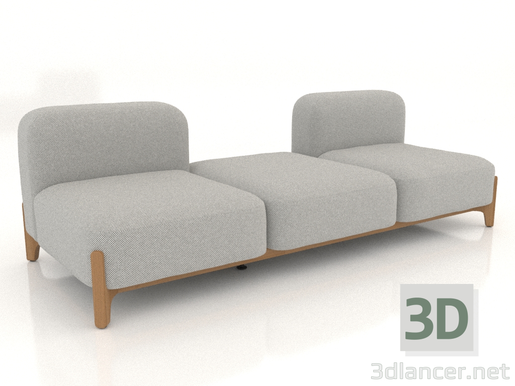 Modelo 3d Sofá modular (composição 08) - preview