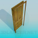 3d model Wooden door - preview