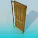 3d model Wooden door - preview