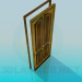 3d model Wooden door - preview