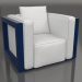 3d model Armchair (Night blue) - preview