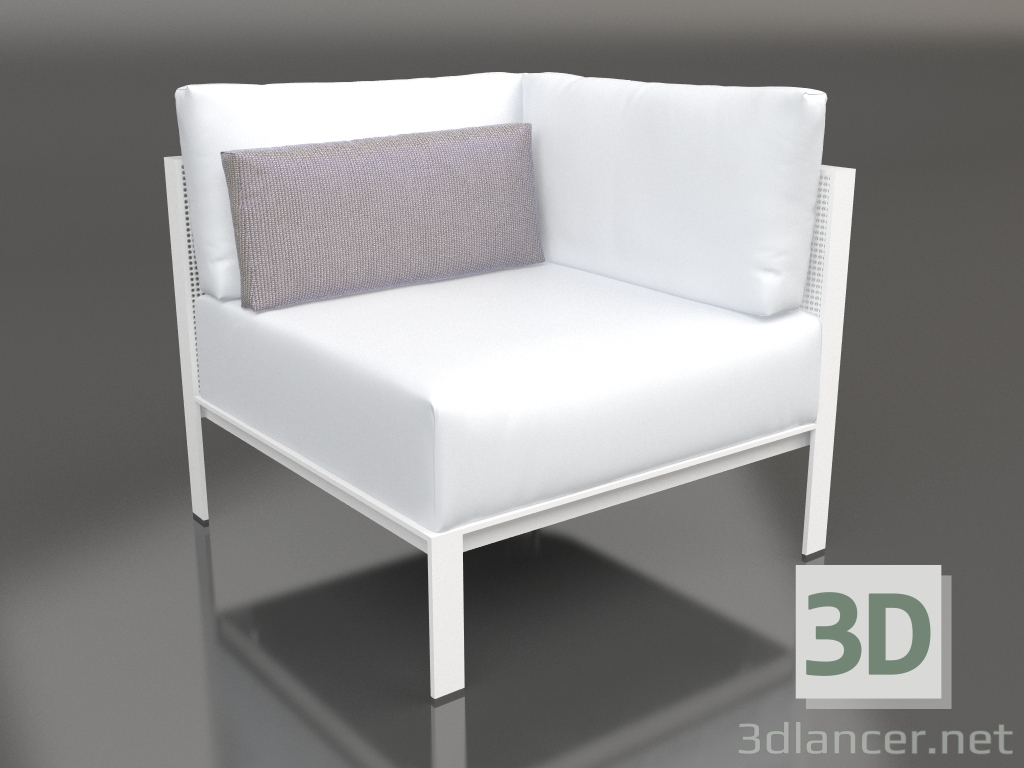 modello 3D Modulo divano, sezione 6 (Bianco) - anteprima