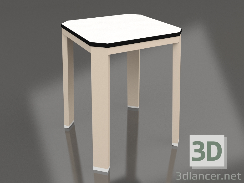 modello 3D Sgabello basso (Sabbia) - anteprima