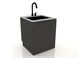 Lavabo 60 cm (siyah)