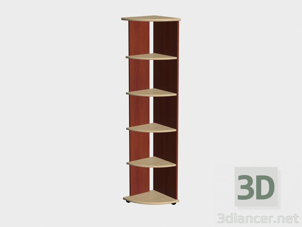 modello 3D angolo scaffalature Corsica (VS5) - anteprima