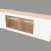 Modelo 3d Buffet baixo longo (6130-57) - preview