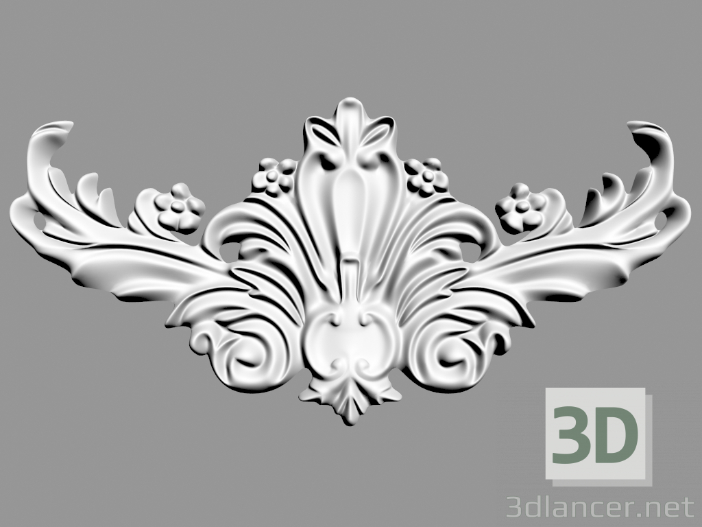 Modelo 3d Decoração de parede (F32) - preview