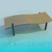 3d model Table with bench - preview