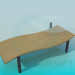 3d model Table with bench - preview