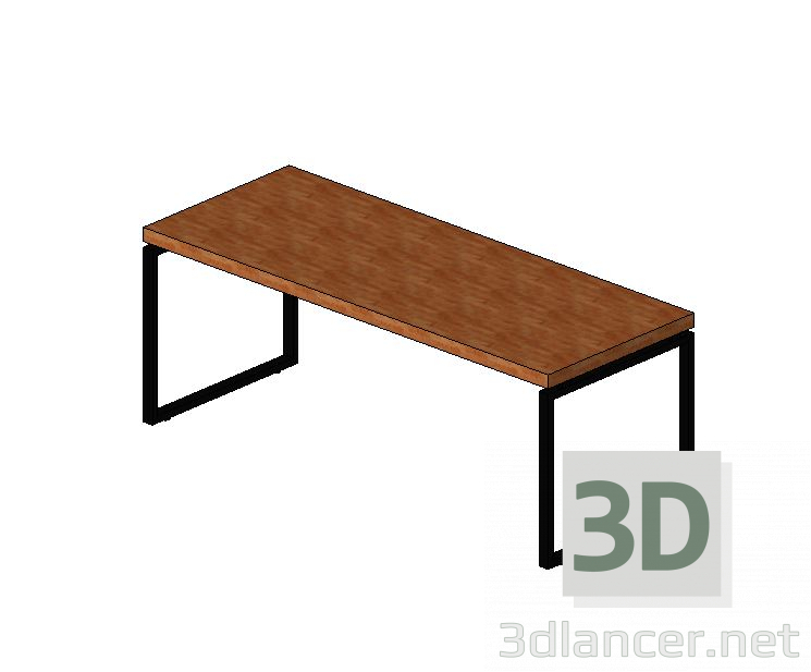 modèle 3D Bureau d’écriture - preview