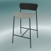 modèle 3D Tabouret de bar Pavilion (AV8, H 85cm, 48х50cm, Chêne laqué noir, Balder 612) - preview