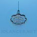 3d model Chandelier decorated with straws - preview