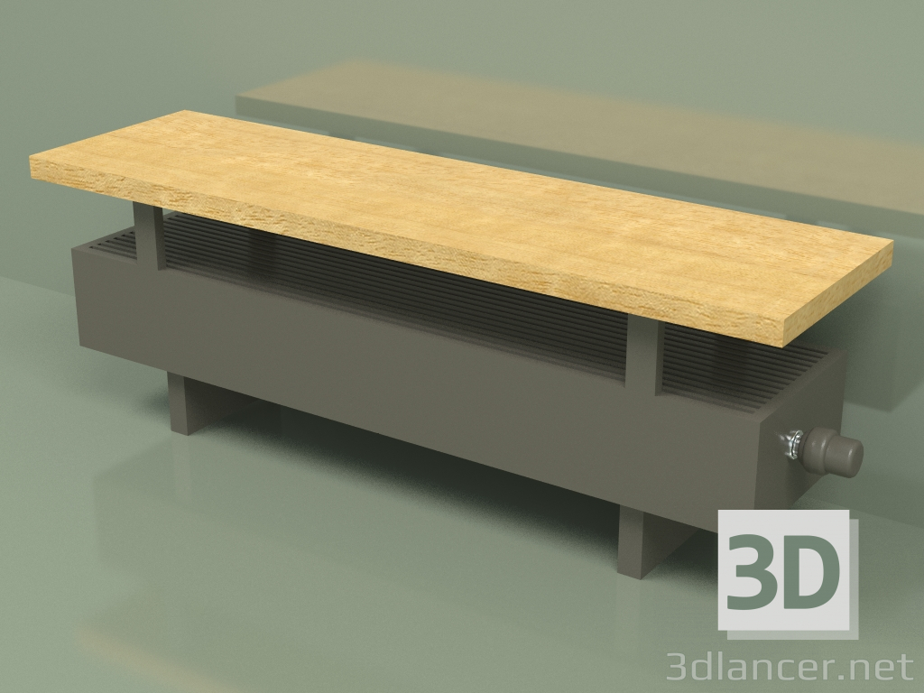 modello 3D Convector - Aura Bench (140x1000x236, RAL 7013) - anteprima