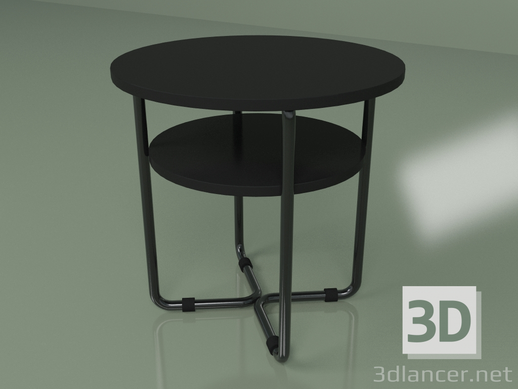 3d model Mesa de centro (negra) - vista previa