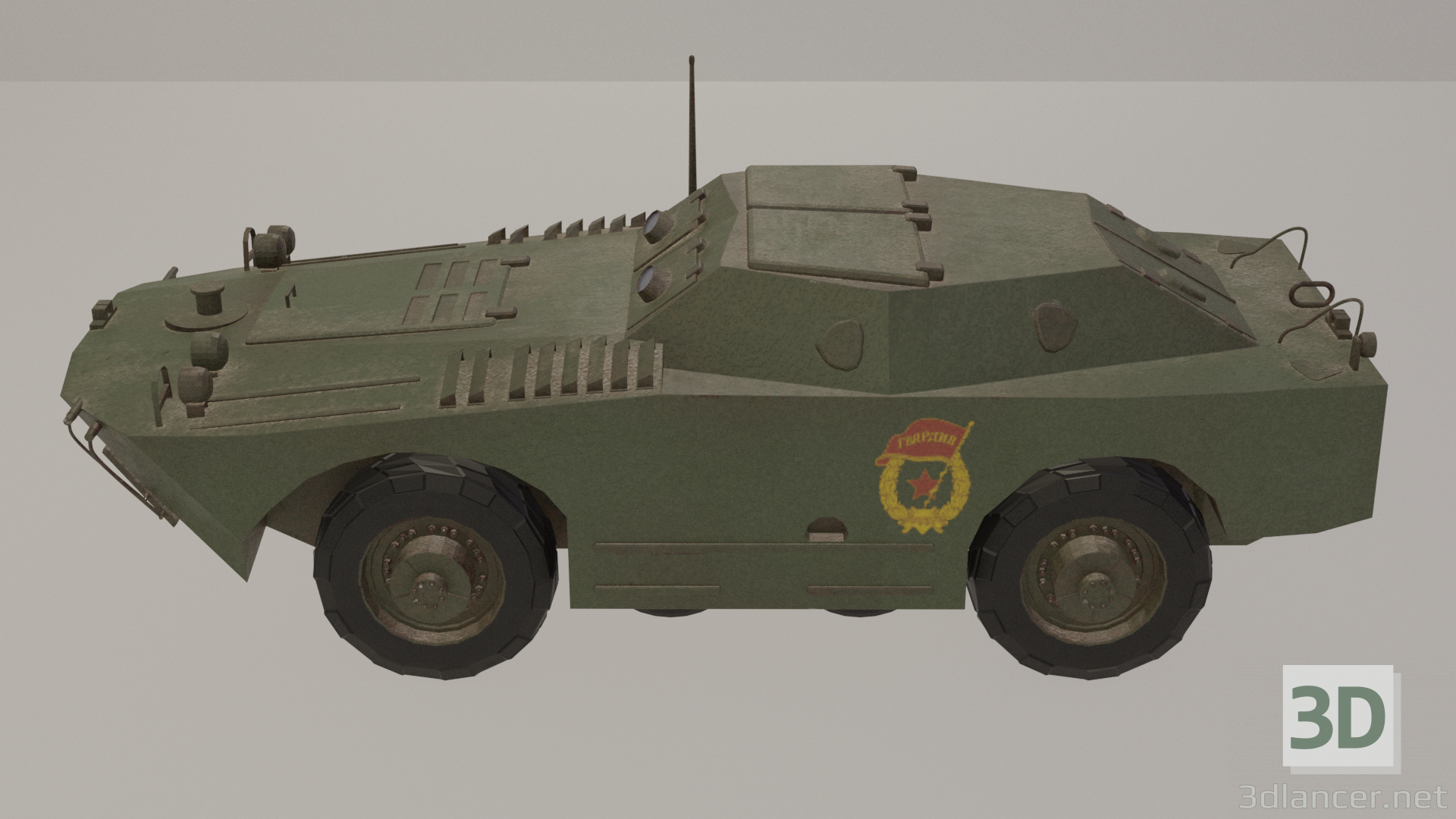 3d BRDM-1 Guard model buy - render